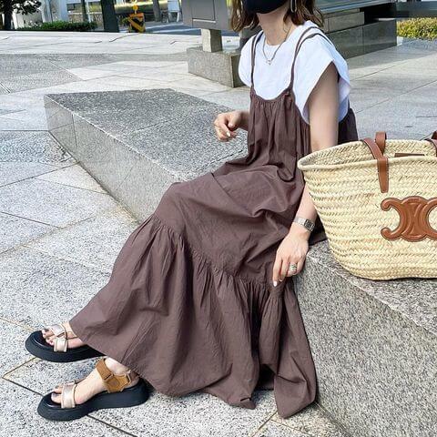 おしゃれママから大人気 夏は キャミワンピ キャミサロペ におまかせ くふうlive