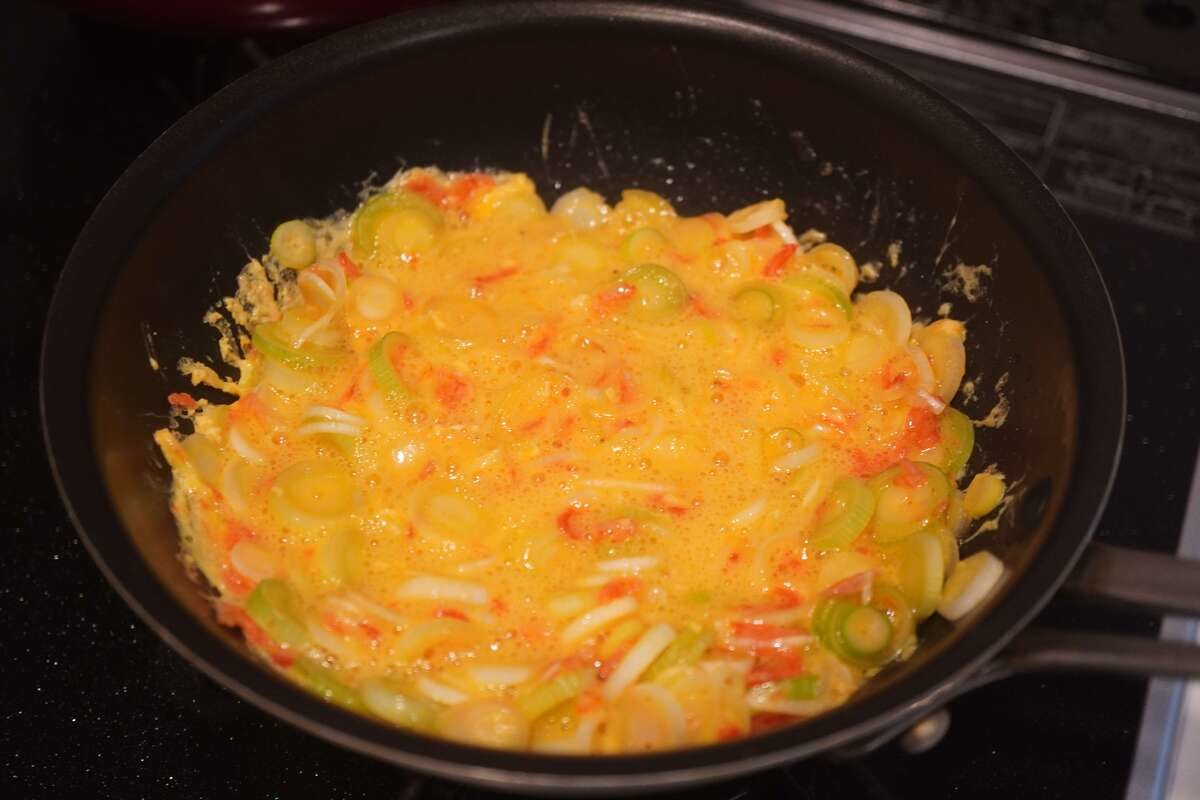 ワタナベ マキさんの「ねぎの台湾風たまご焼き」