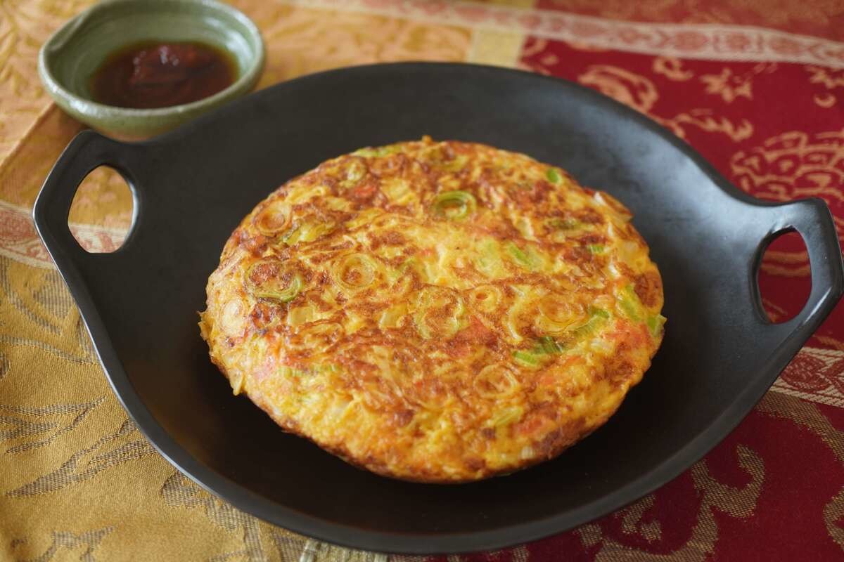 ワタナベ マキさんの「ねぎの台湾風たまご焼き」