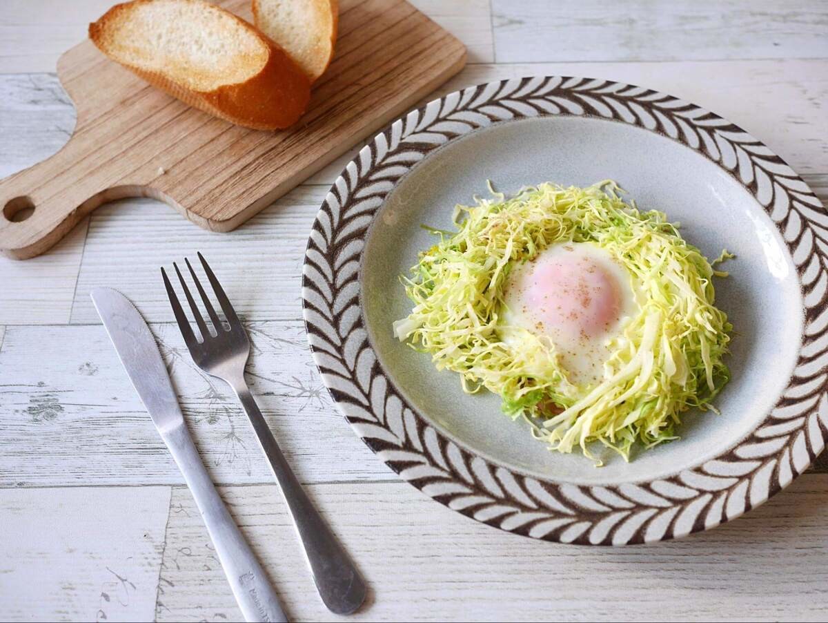 「巣ごもりハムエッグ」の作り方