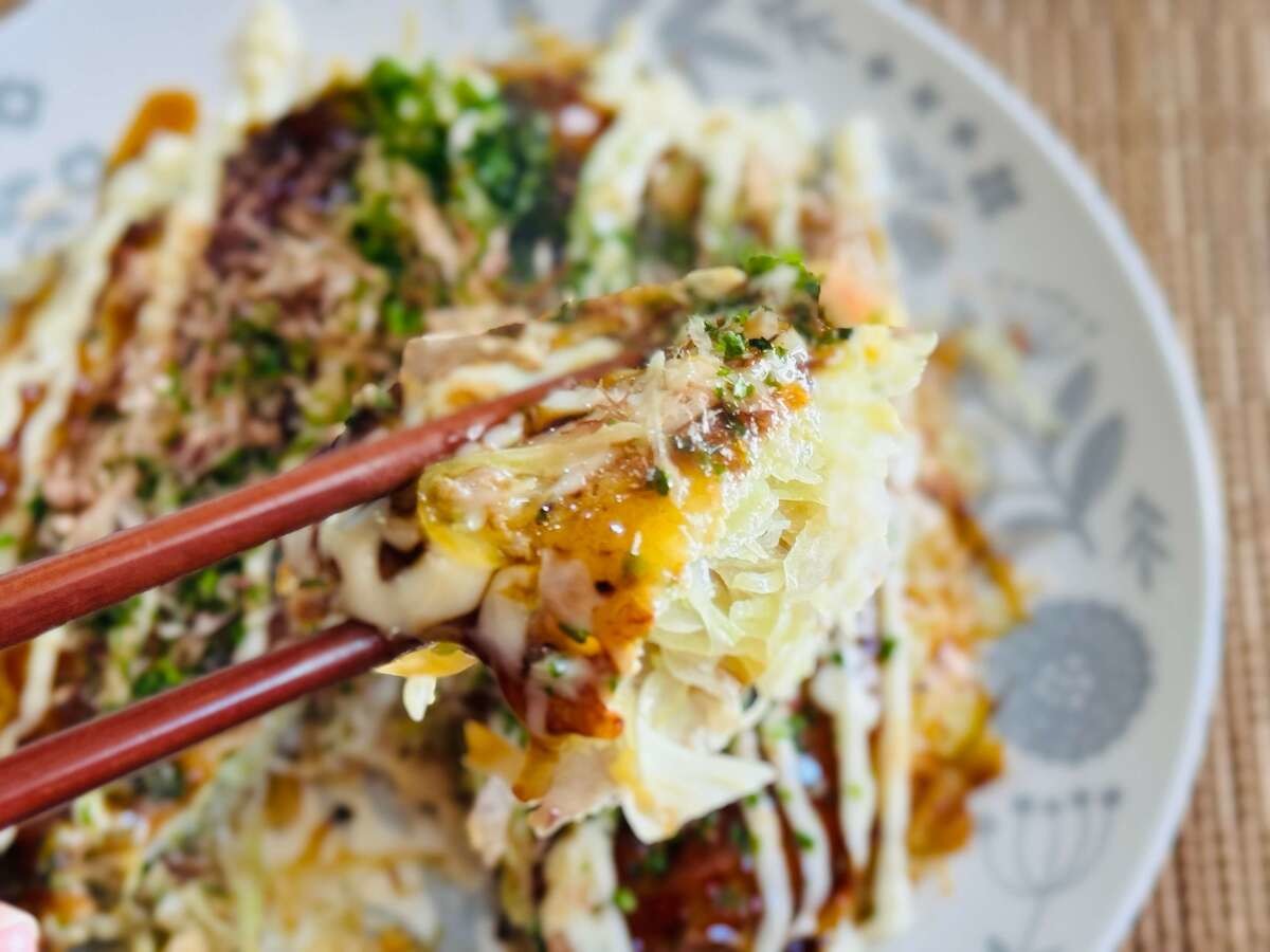 ギャル曽根「ライスペーパーお好み焼き」